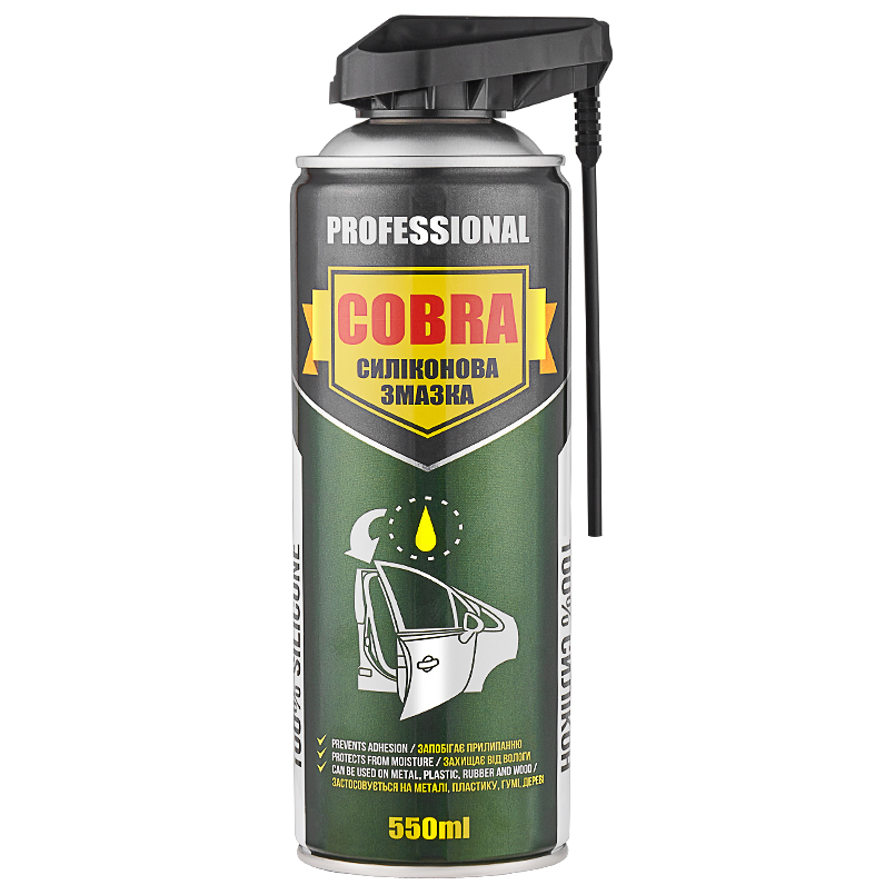 Змазка силіконова Nowax Silicone Spray Professional Cobra, 550 мл